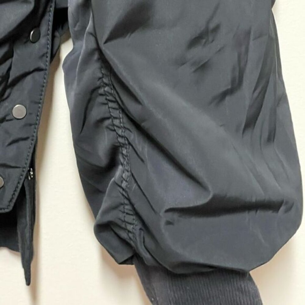 ATHLETA Point Reyes Black Moto Bomber Jacket Womens Sz S - Picture 11 of 14